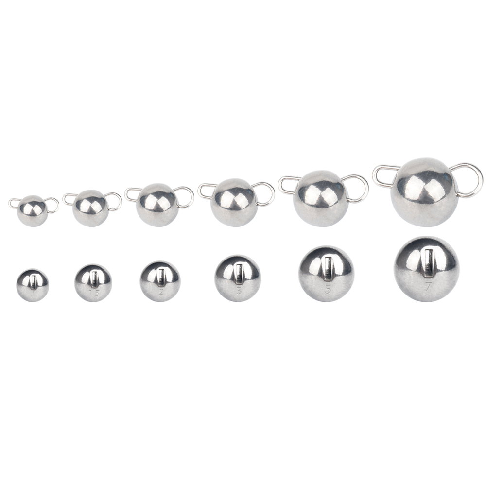 Tungsten Sinkers - MUUNN 10 Stück Cheburashka Angelgewichte 1~7g