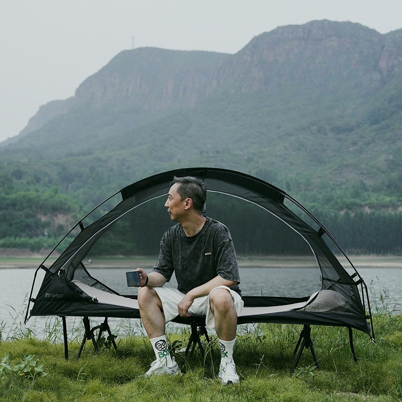 Fishing Equipment Needed - Leichtes Einzel-Campingzelt, Outdoor-Angeln, tragbar, zusammenklappbar, feuchtigkeitsbeständig,