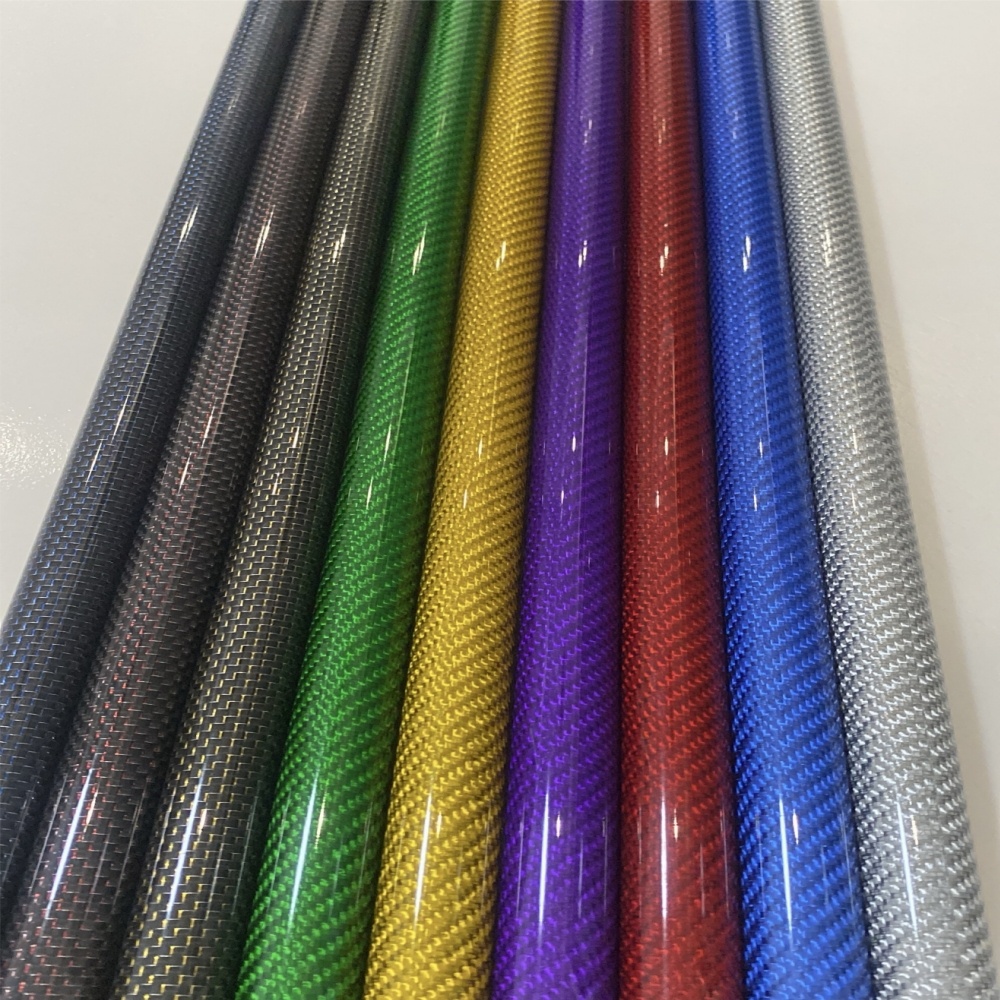 Carbon Fishing Rod - Kohlefaserrohr Farbe 3K Twill Glanz für