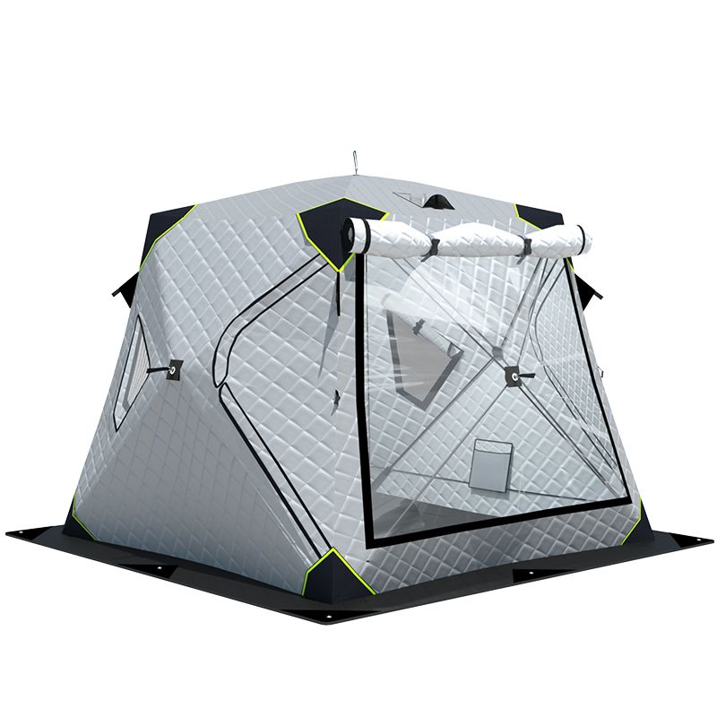 Fishing Equipment Needed - Outdoor-Eisfischerzelt, verdickt, gepolstert, TPU-Fenster, Winter, Camping,