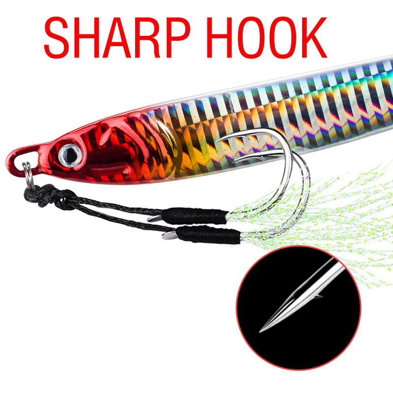7Pcs 40g 60g 80g 100g Leuchten – Jig Head Lure Bewertung und Preis