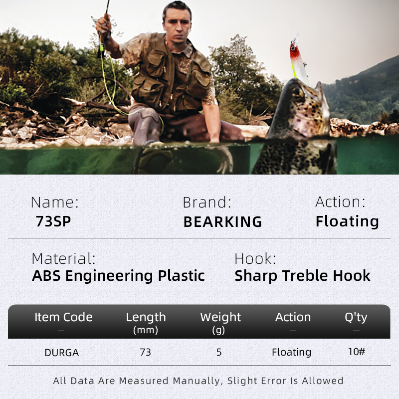BEARKING Neues Modell 73 mm 5  – Fishing Equipment Deals Bewertung und Preis