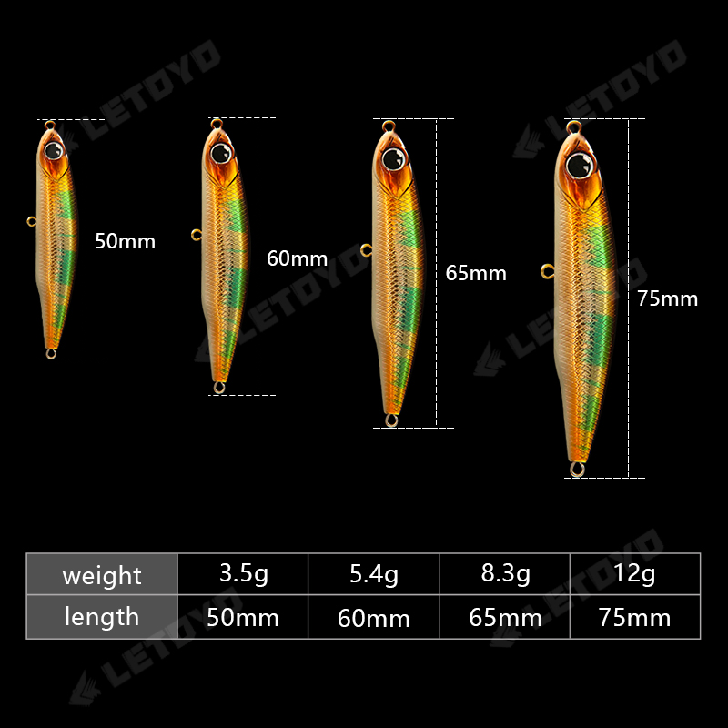 LETOYO Sinking Pencil 17g 12g- – Fishing Equipment Deals Bewertung und Preis