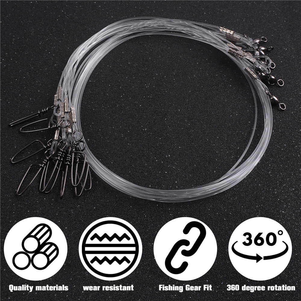 96Pcs Fluorocarbon Angeln Führ – Fishing Equipment Shop Bewertung und Preis